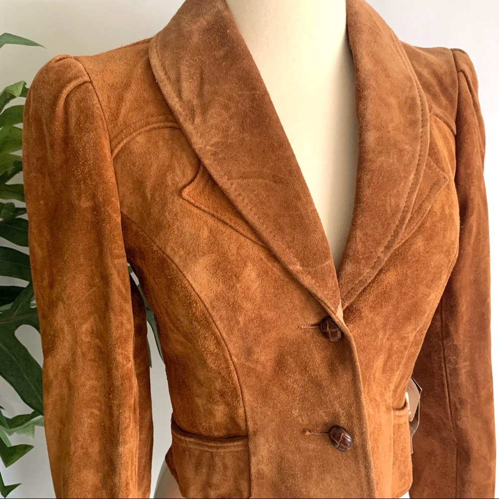 v i n t a g e :: Pioneer Fitted Cropped Leather Jacket